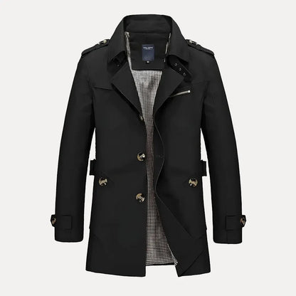 Men’s Double-Breasted Trench Coat