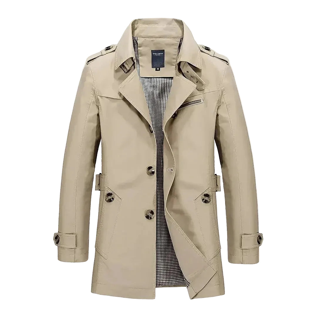Men’s Double-Breasted Trench Coat