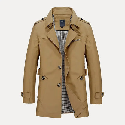 Men’s Double-Breasted Trench Coat