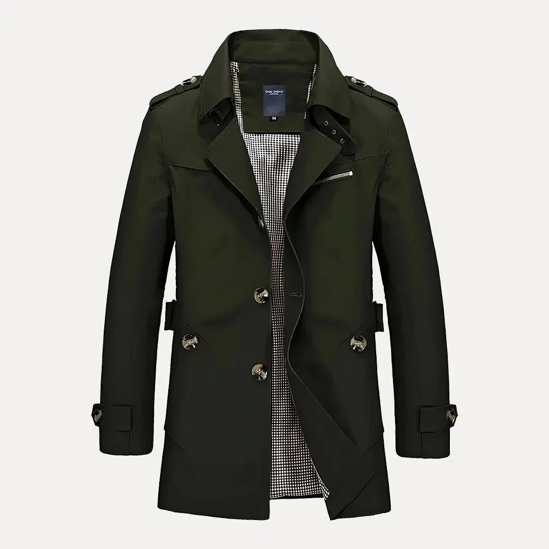 Men’s Double-Breasted Trench Coat