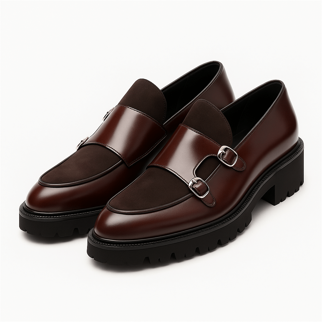 Men's Double Monk Strap Loafers