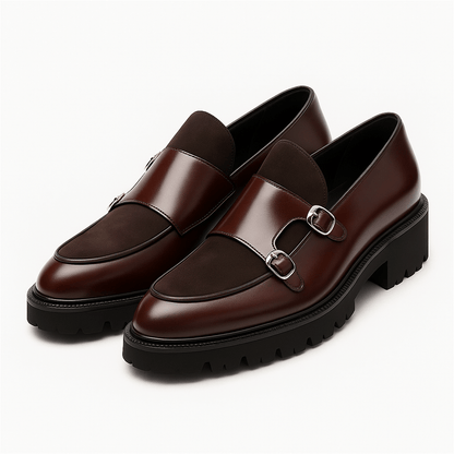 Men's Double Monk Strap Loafers