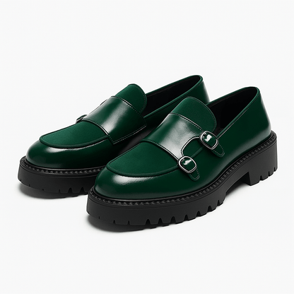 Men's Double Monk Strap Loafers