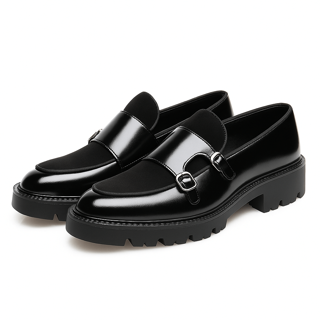 Men's Double Monk Strap Loafers