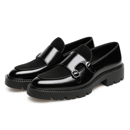 Men's Double Monk Strap Loafers
