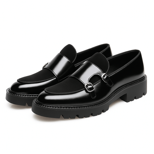 Men's Double Monk Strap Loafers