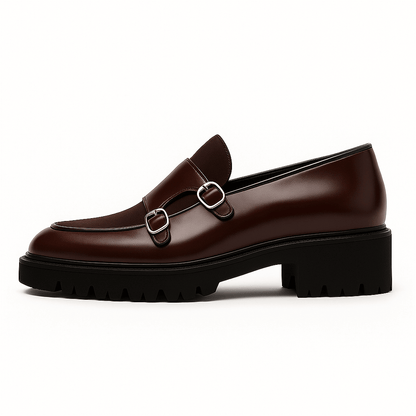 Men's Double Monk Strap Loafers