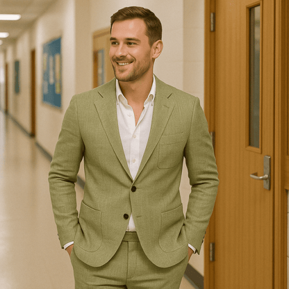 Men's Elegant Two-Piece Summer Suit
