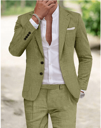 Men's Elegant Two-Piece Summer Suit