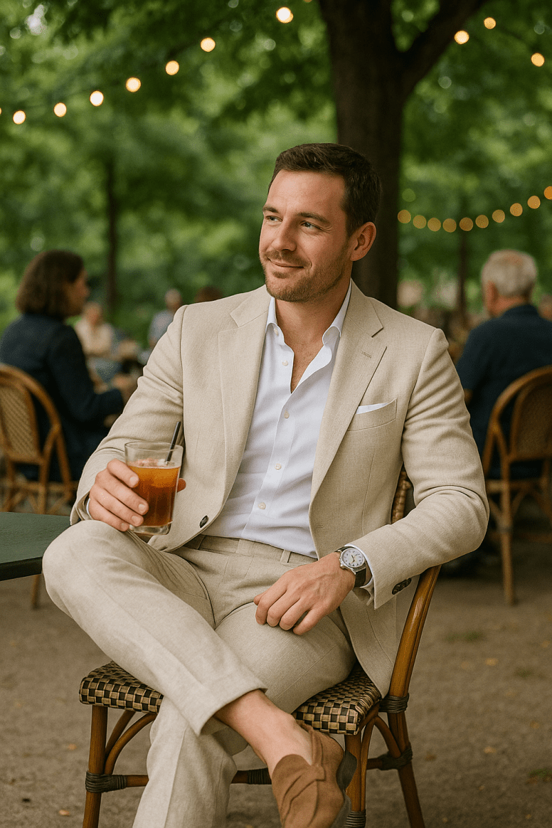 Men's Elegant Two-Piece Summer Suit