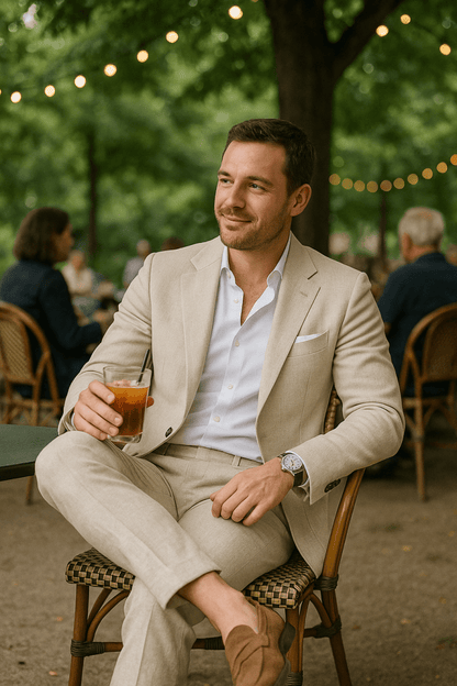 Men's Elegant Two-Piece Summer Suit