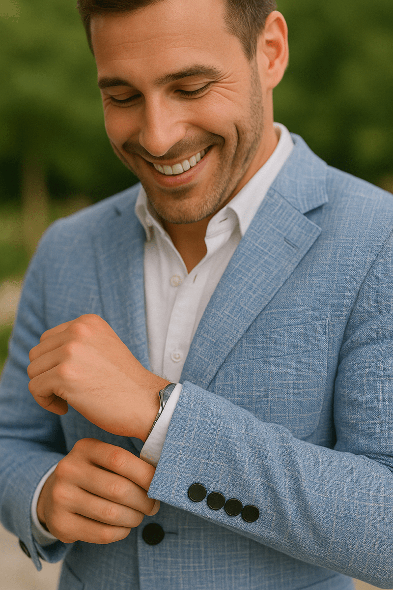 Men's Elegant Two-Piece Summer Suit