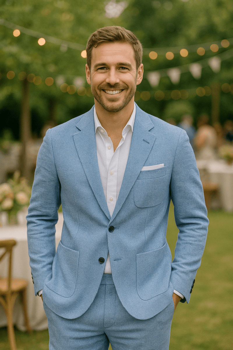 Men's Elegant Two-Piece Summer Suit