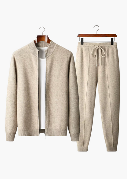 Archie | Men's Co-ord Set Extra-Fine Merino Wool Two-Piece Soft Premium Refined Knit Smart Casual Coordinated Versatile Elevated