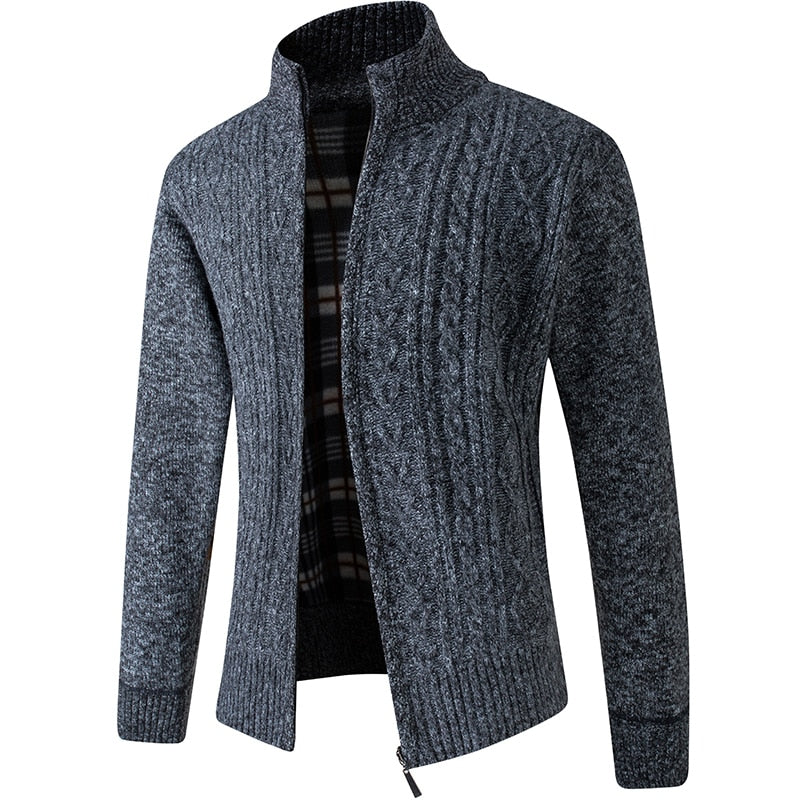 Men’s Fleece-Lined Knit Jacket