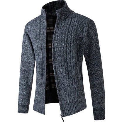 Men’s Fleece-Lined Knit Jacket