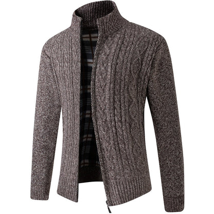 Men’s Fleece-Lined Knit Jacket