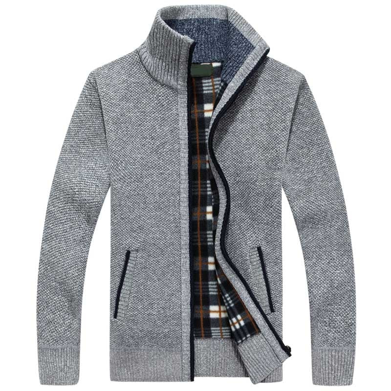 Men’s Fleece-Lined Knit Jacket