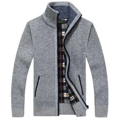 Men’s Fleece-Lined Knit Jacket