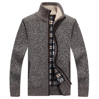 Men’s Fleece-Lined Knit Jacket