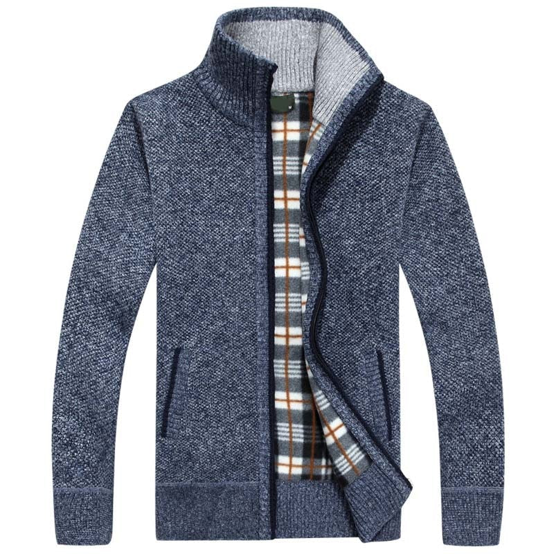 Men’s Fleece-Lined Knit Jacket
