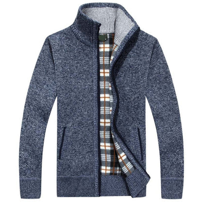 Men’s Fleece-Lined Knit Jacket