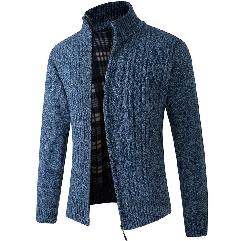 Men’s Fleece-Lined Knit Jacket