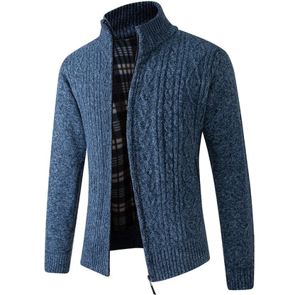 Men’s Fleece-Lined Knit Jacket