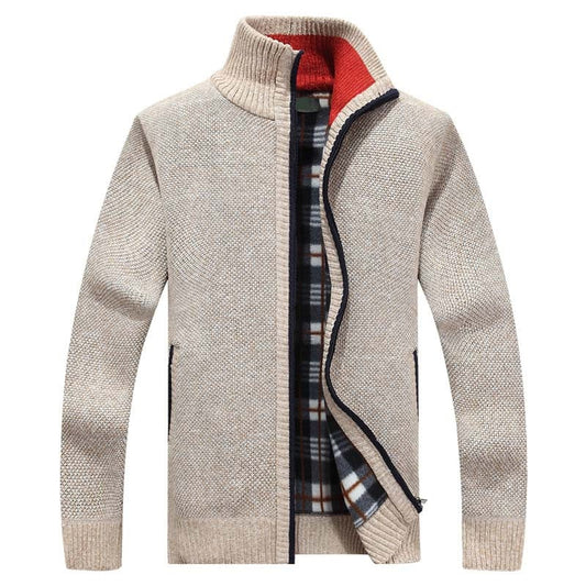 Men’s Fleece-Lined Knit Jacket