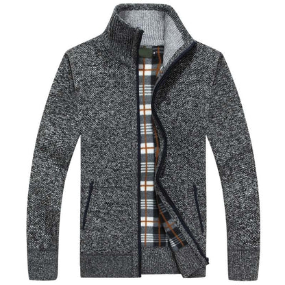 Men’s Fleece-Lined Knit Jacket