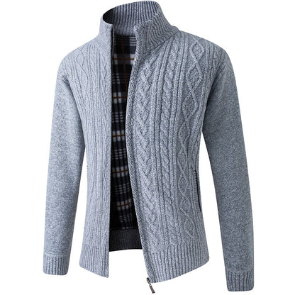 Men’s Fleece-Lined Knit Jacket