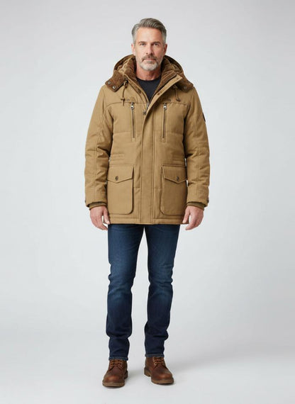 Men’s Hooded Insulated Parka Jacket
