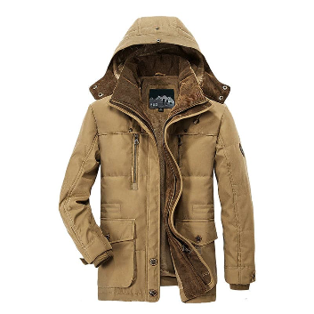 Men’s Hooded Insulated Parka Jacket