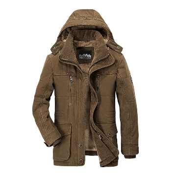 Men’s Hooded Insulated Parka Jacket