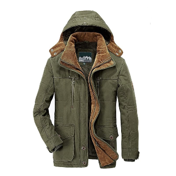 Men’s Hooded Insulated Parka Jacket