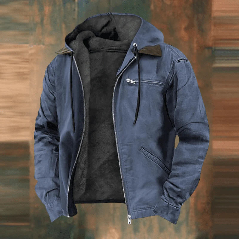 Men’s Hooded Sherpa Utility Jacket