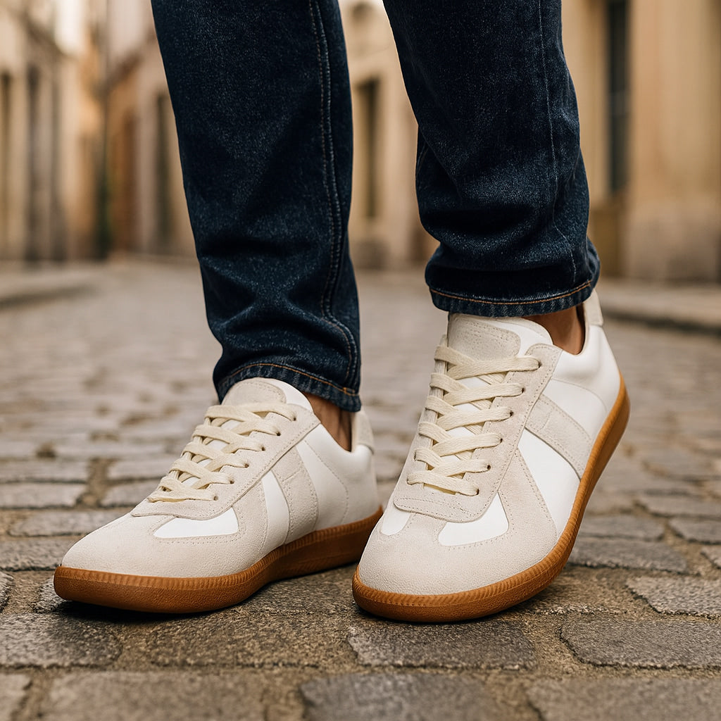 Albert | Men's Sneakers Lace-Up Non-Slip Sole Supportive Cushioned Comfort Casual Everyday Walking Durable Versatile Clean Modern