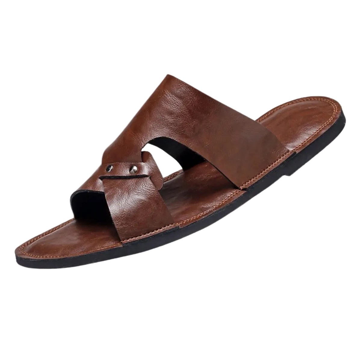 Men's Leather Comfort Slide Sandals
