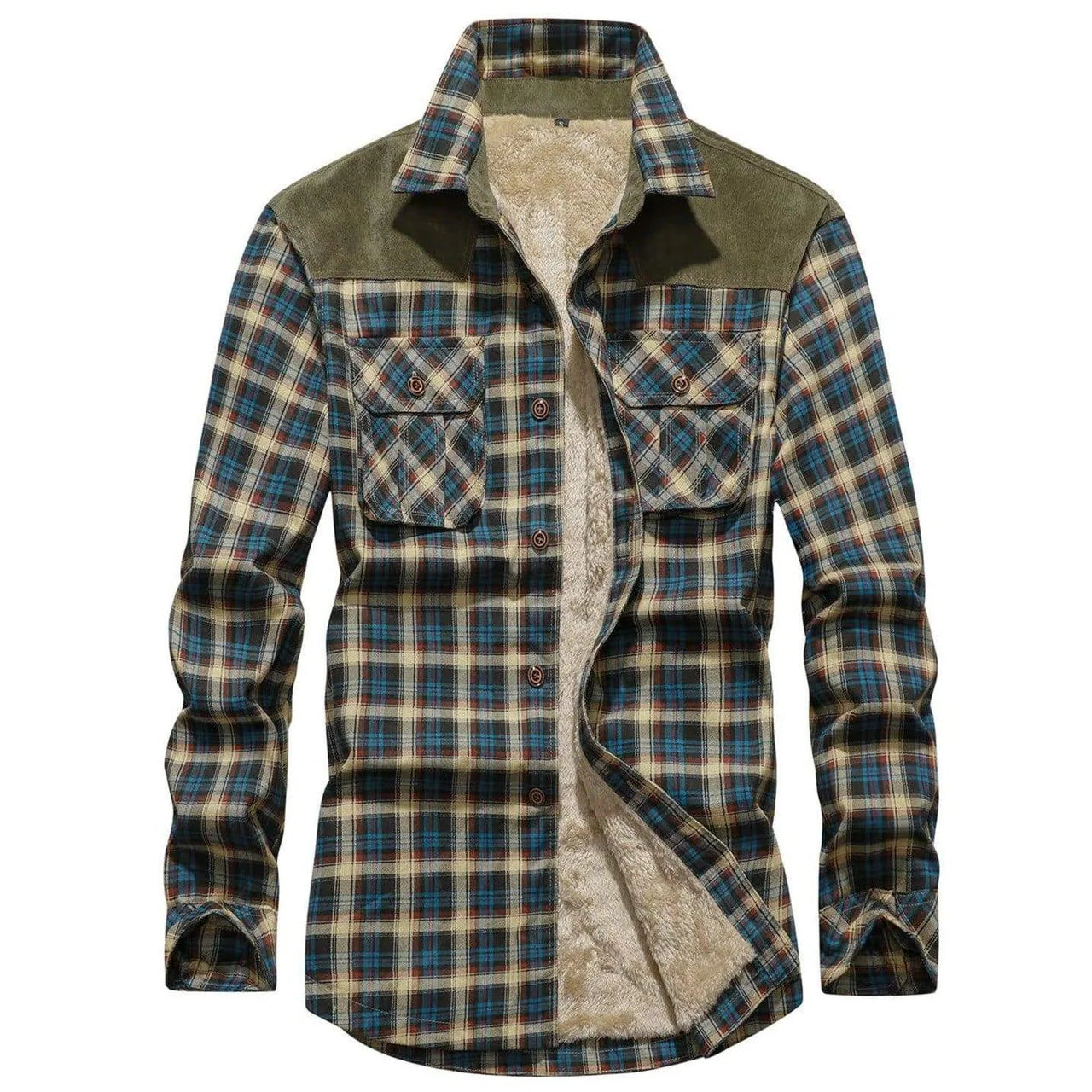Men’s Lined Plaid Jacket
