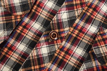 Men’s Lined Plaid Jacket