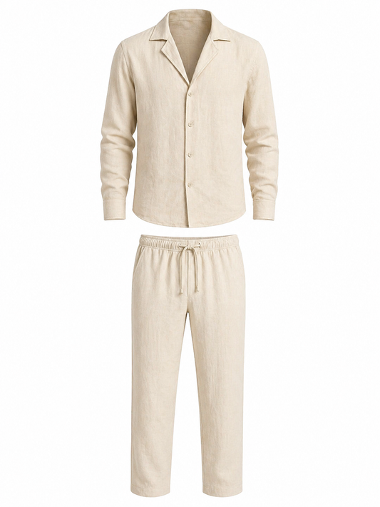 Men's Linen Lounge Set