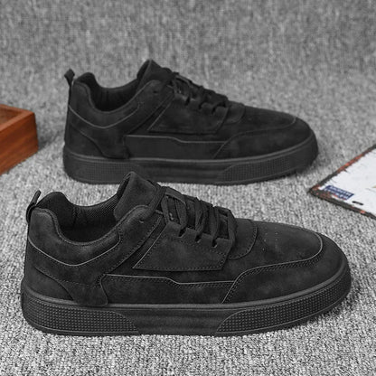Lincoln | Men's Low-Top Sneakers Panelled Lace-Up Perforated Toe Rounded Cushioned Comfort Casual Everyday Walking Versatile