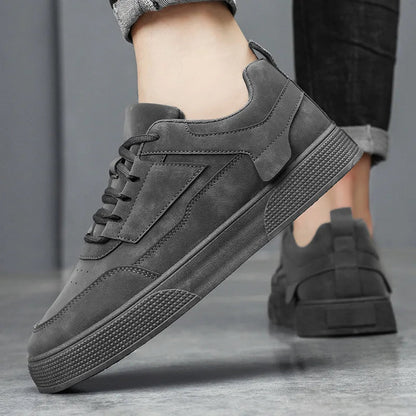 Lincoln | Men's Low-Top Sneakers Panelled Lace-Up Perforated Toe Rounded Cushioned Comfort Casual Everyday Walking Versatile