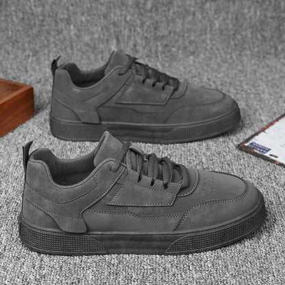 Lincoln | Men's Low-Top Sneakers Panelled Lace-Up Perforated Toe Rounded Cushioned Comfort Casual Everyday Walking Versatile