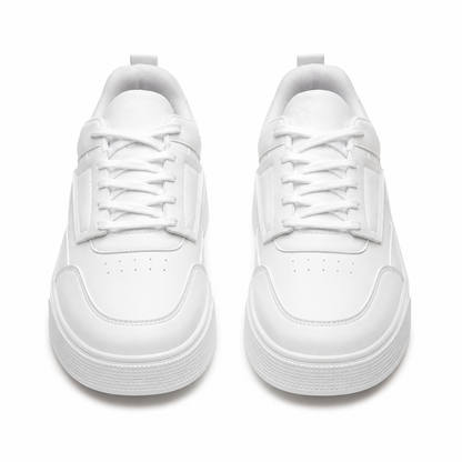 Lincoln | Men's Low-Top Sneakers Panelled Lace-Up Perforated Toe Rounded Cushioned Comfort Casual Everyday Walking Versatile