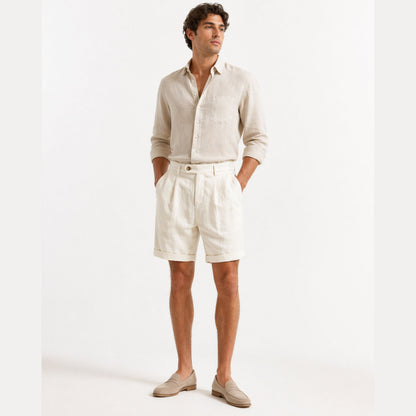 Men's Tailored Shorts Lyocell Cotton Summer