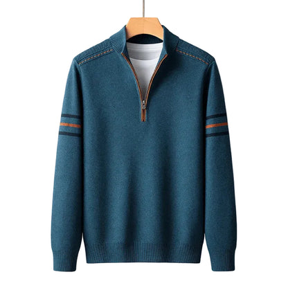 Men’s Modern Half Zip Knit Sweater