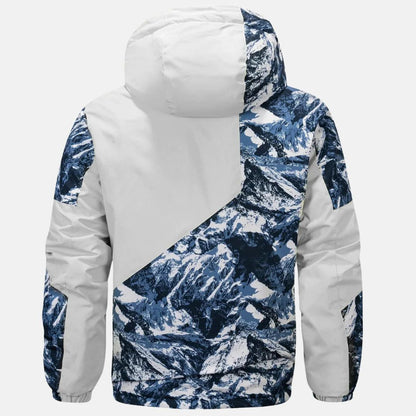 Arthur | Men's Jacket Men Mountain Print Hooded Ski