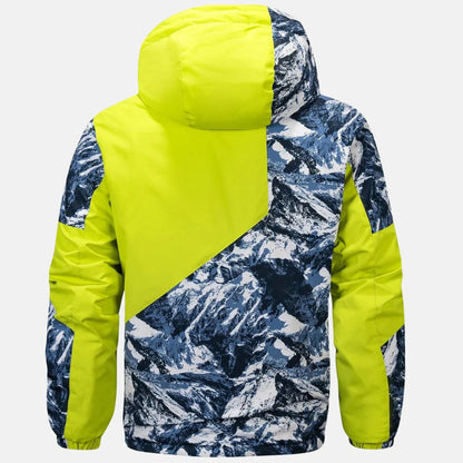 Arthur | Men's Jacket Men Mountain Print Hooded Ski
