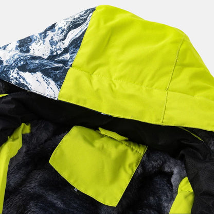 Arthur | Men's Jacket Men Mountain Print Hooded Ski